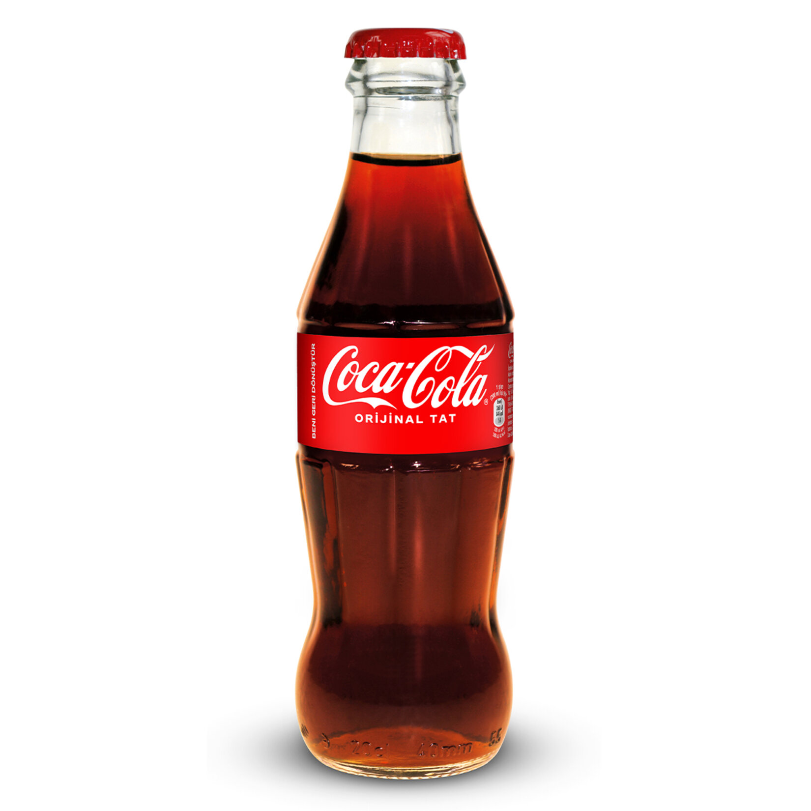 COCA COLA GLASS BOTTLE 200 ML.