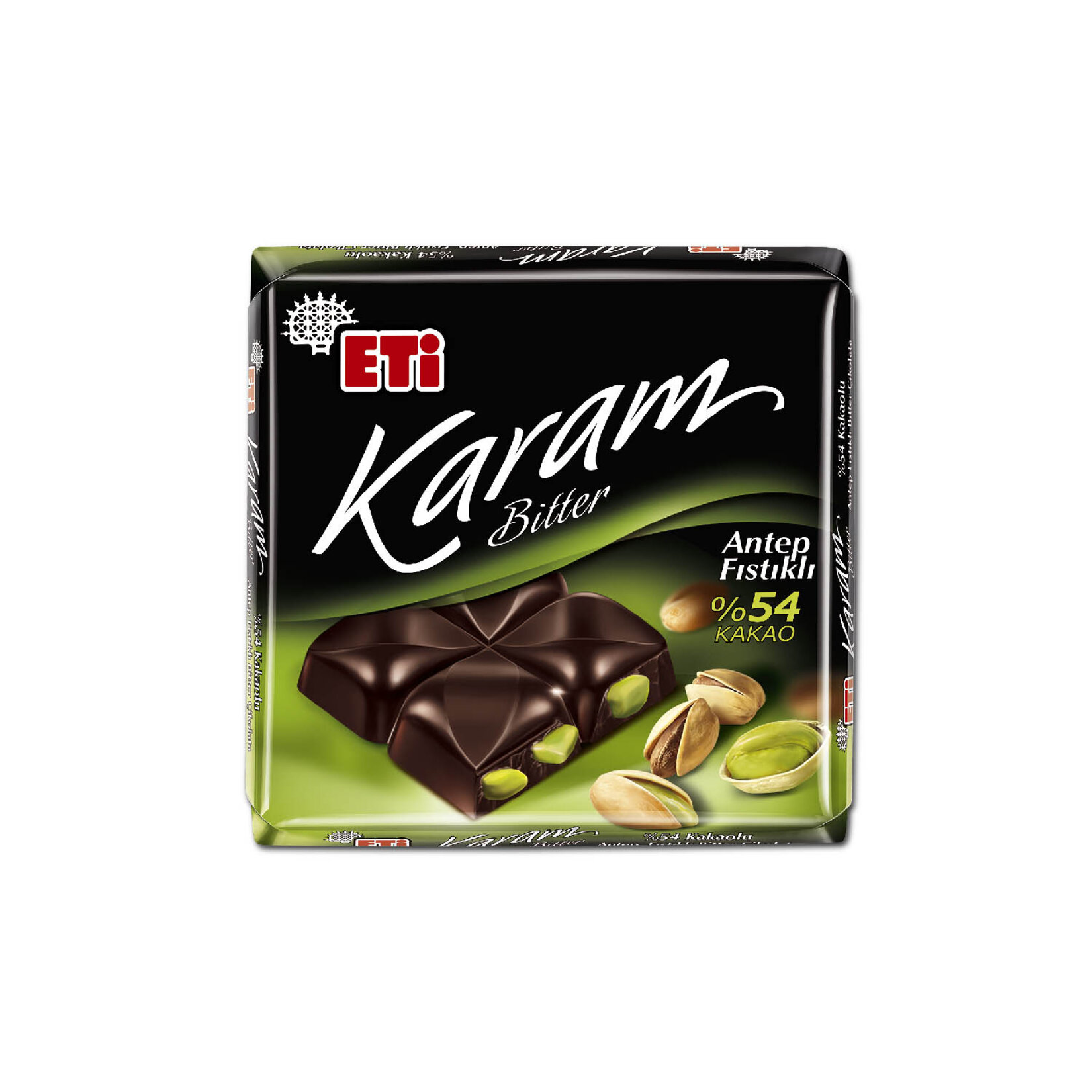 ETİ KARAM BITTER CHOCOLATE WITH PISTACHIO 60 G