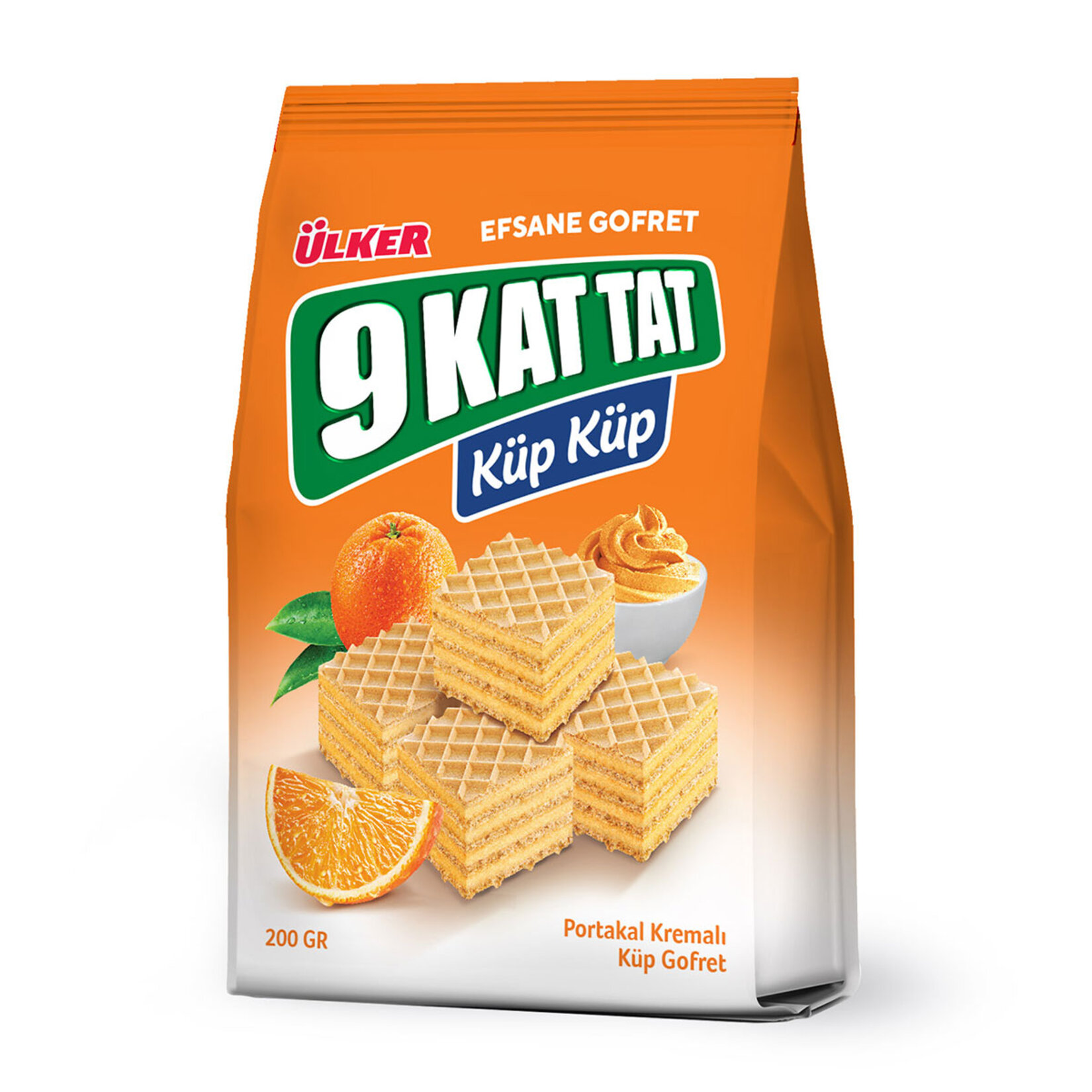 ÜLKER 9 LAYERS TAT CUBE WAFER WITH ORANGE 200 G