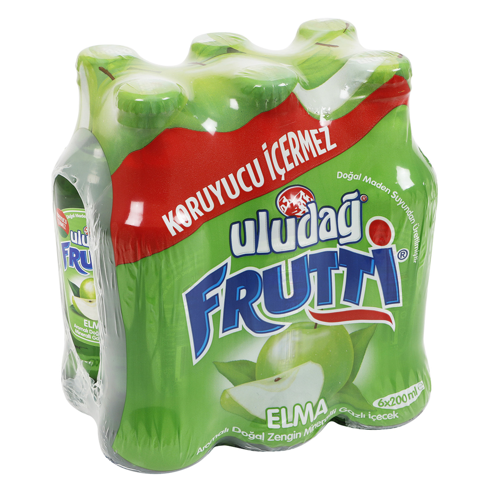 ULUDAĞ FRUTTI EXTRA APPLE GLASS BOTTLE 200 ML.