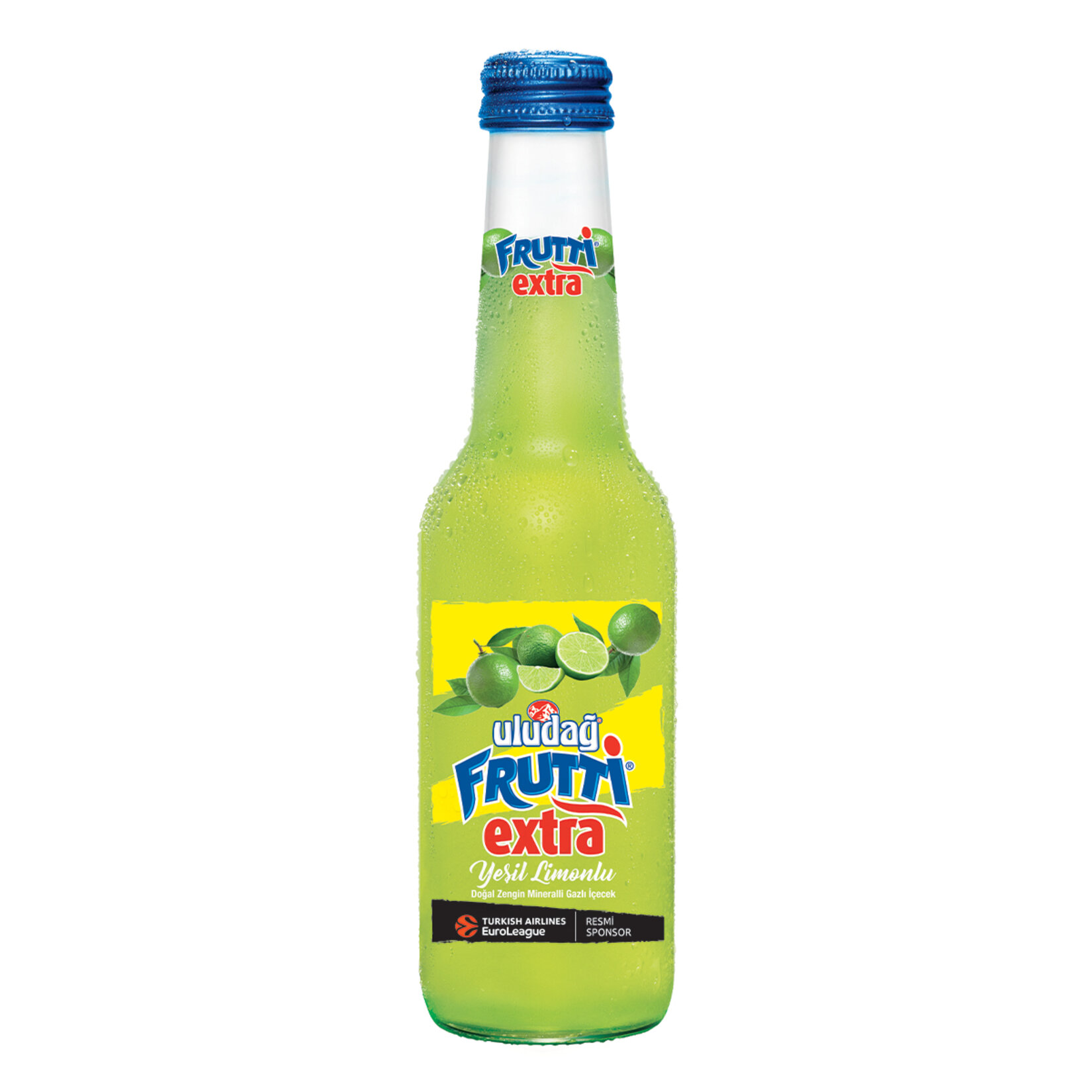 ULUDAĞ FRUTTI EXTRA LIME GLASS BOTTLE 250 ML.