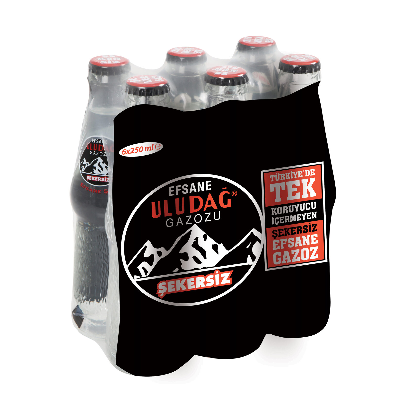 ULUDAĞ SODA SUGAR FREE GLASS BOTTLE